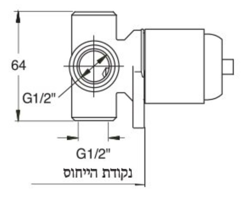 מערכת קיר אינטרפוץ קומפלט (גוף פנימי + כיסוי) 3 דרך סדרת מונסון כרום חמת 203582 + 301789