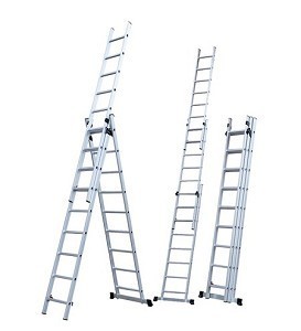 סולם אלומיניום שחיל 10X3 שלבים גובה 6.48 KR-0340 KRAUSS