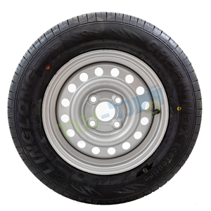 גלגל לנגרר 155/80R13 קוד עומס/מהירות 79T- חישוק 4 ברגים