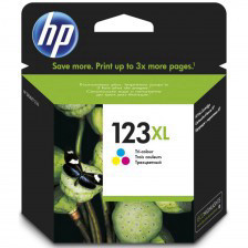 ראש דיו צבעוני ( אדום,כחול ,צהוב ) מקורי   HP 123XL F6V18AE