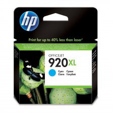 מילוי דיו ציאן (כחול) מקורי   HP 920XL CD972AE