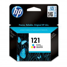 ראש דיו צבעוני ( אדום,כחול ,צהוב ) מקורי   HP 121 CC643HE