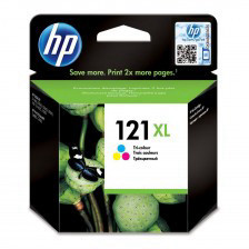 ראש דיו צבעוני ( אדום,כחול ,צהוב ) מקורי   HP 121XL CC644HE