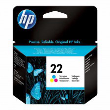 ראש דיו צבעוני ( אדום,כחול ,צהוב ) מקורי   HP 22 C9352AE