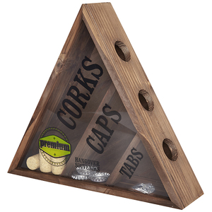 פותחן בקבוקי בירה עם קופסה משולשת לאחסון הפקקים גימיק מתנות