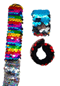 צמיד סרגל מתקפל עם פייטים מתחלפים 12 יחידות