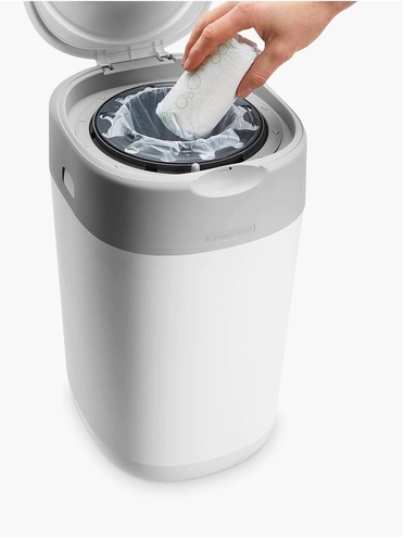 פח לחיתולים טוויסט אנד קליק Twist & Click + מחסנית מילוי ל 120 חיתולים - לבן