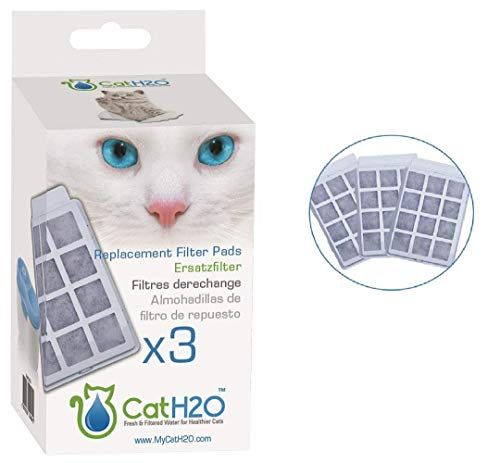 פילטר למזרקת מים Cat H2O לחתולים 3 יחידות מסנן להחלפה לשמירה על מים נקיים