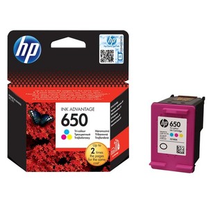 ראש דיו HP מקורי 650 - צבעוני