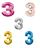 בלון ספרה 3 "34 - כסף