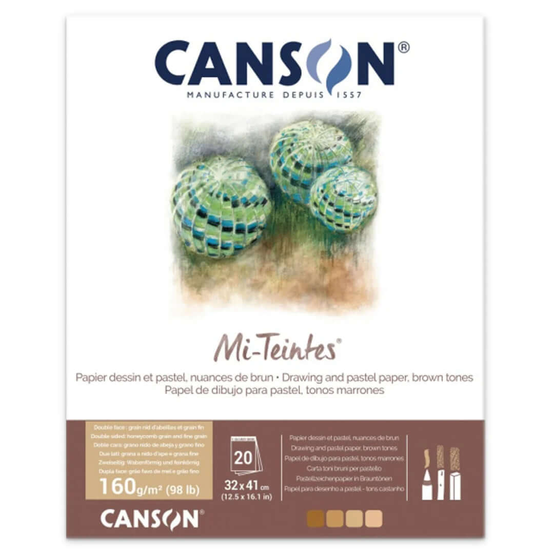 בלוק נייר Mi-Teintes גוונים חומים 32/41סמ
