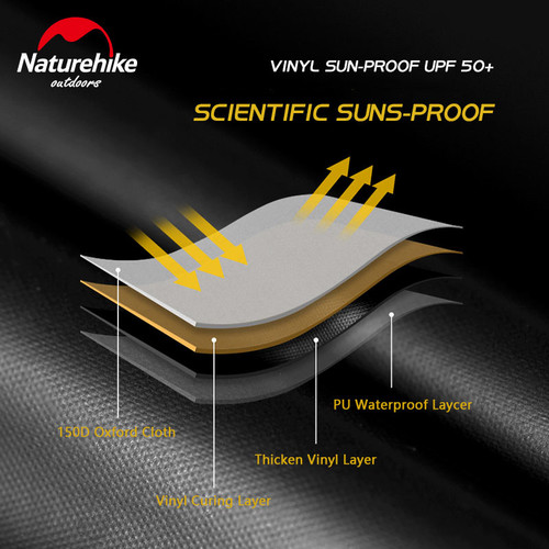 ציליה לים ולשטח ענקית להגנה מפני השמש NATUREHIKE CLOUD DOME CANOPY