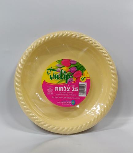 צלחות קשיחות - צבעים וגדלים לבחירה
