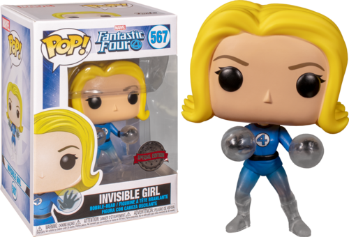 Pop! Marvel: Fantastic Four - Invisible Girl (חצי שקוף) (אקסקלוסיבי)