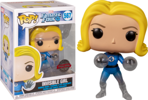 Pop! Marvel: Fantastic Four - Invisible Girl (חצי שקוף) (אקסקלוסיבי) Funko