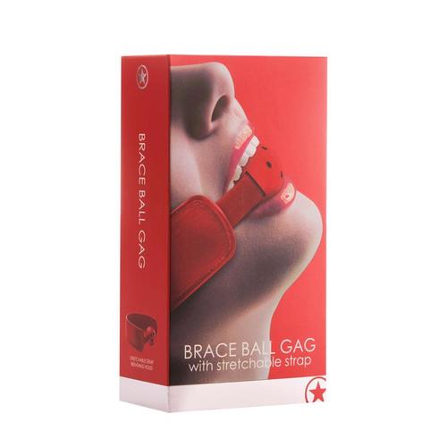 מחסום פה גאג בול Shots -Brace Ball Gag