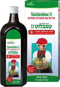 טננבלוט D - סירופ תמצית צמחים ללא סוכר 250 מ"ל הובנר