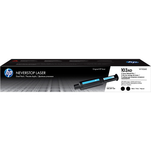 זוג טונרים שחור מקורי     HP 103AD W1103AD