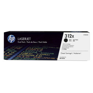 זוג טונרים שחור מקורי    HP 312X CF380XD