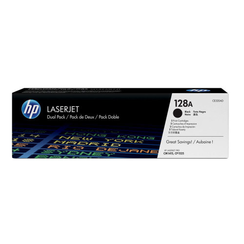 זוג טונרים שחור מקורי    HP 128A CE320AD