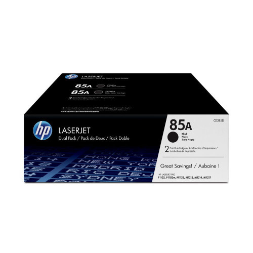 זוג טונרים שחור מקורי    HP 85A CE285AD