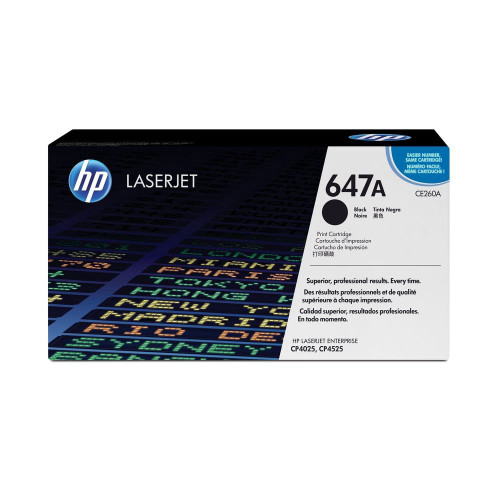 טונר שחור מקורי    HP 647A CE260A