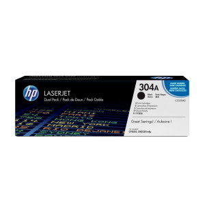 זוג טונרים שחור מקורי    HP 304A CC530AD