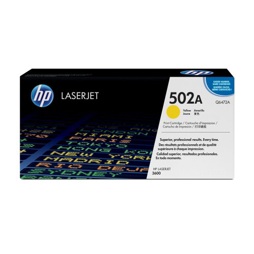 טונר צהוב‎ מקורי    HP 502A Q6472A