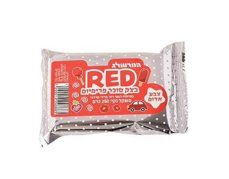בצק סוכר אדום 250 גרם