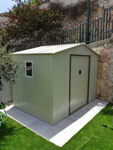 מחסן מתכת פרמיום דגם 2.77X1.91 Garden Top T96 