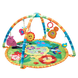 אוניברסיטה ומשטח פעילות לתינוק עם 4 צעצועים נתלים וצעצוע אורקולי - ג