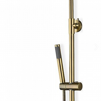 מוט פינוק עם מזלף מיקרופון ברונזה רטרו BRASS
