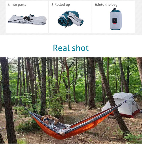 ערסל מבד מצנחים לשכיבה מתקפל לקטן יחיד  NATUREHIKE Super Light Hammock