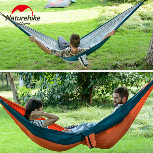 ערסל מבד מצנחים לשכיבה מתקפל לקטן יחיד  NATUREHIKE Super Light Hammock