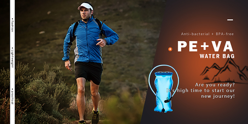 שלוקר שקית שתיה עם צינורית  3 ליטר NATUREHIKE BPA FREE