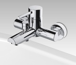 סוללה לאמבטיה צינור ומזלף דגם סודלייט ניקל - ZV0422CH סניטק