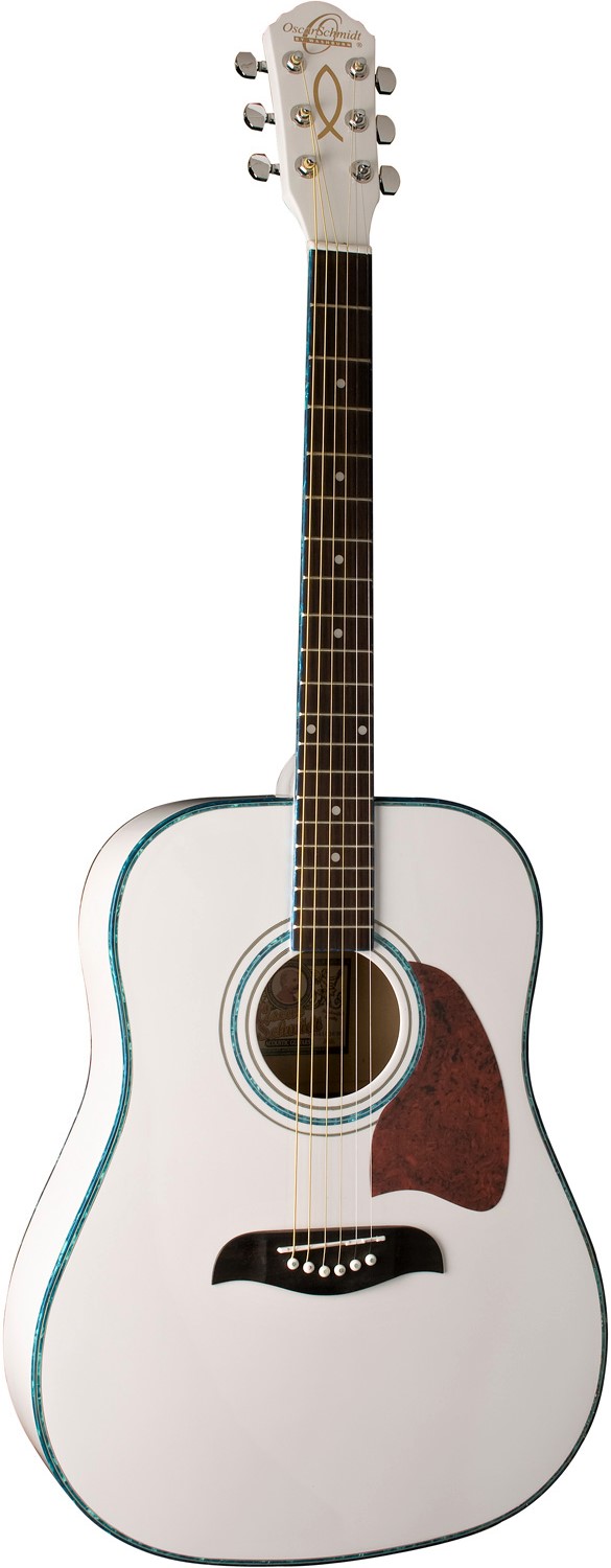 גיטרה אקוסטית Oscar Schmidt OG2-WH