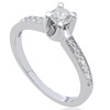 טבעת אירוסין יהלומים 0.52ct מזהב 14K