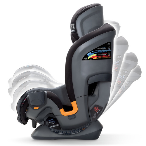 כיסא בטיחות ובוסטר פיט פור Fit4 עם 4 שלבים מלידה ועד גיל 10 צבע שחור Element