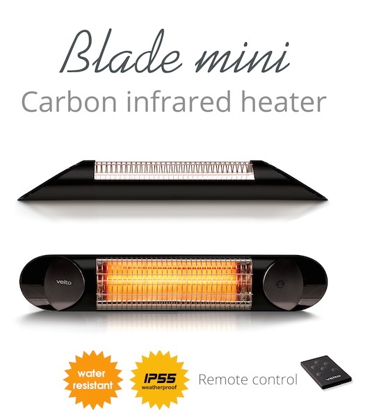 מנורת חימום אינפרא אדום קרבון מיני בלייד MINI BLADE S 1200W