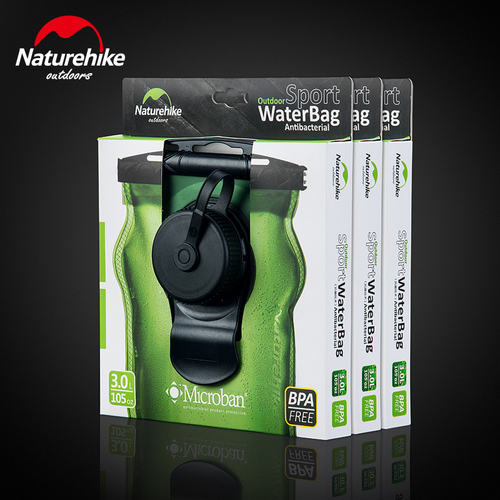 שלוקר שקית שתיה עם צינורית  3 ליטר NATUREHIKE BPA FREE