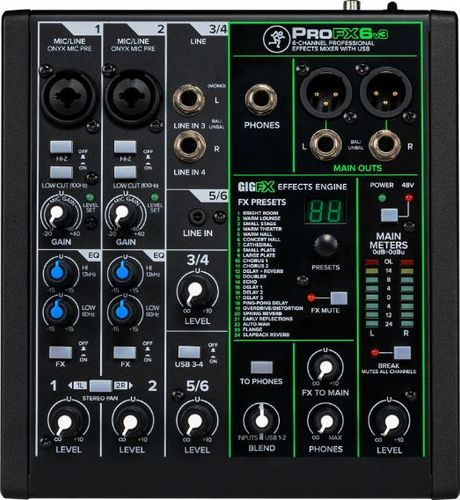 זוית נוספת Mackie ProFX6 v3