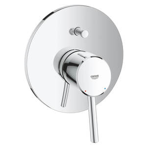 אינטרפוץ 4 דרך גרואה קומפלט 19346001+33963000 CONCETTO כרום GROHE