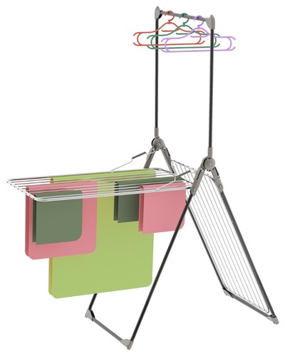 מתקן ייבוש כביסה עם תלייה עליונה TITANO drying rack