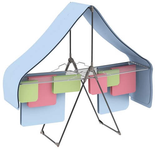 מתקן ייבוש כביסה עם תלייה עליונה TITANO drying rack
