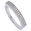 טבעת יהלומים חצי נישואים 0.24ct מזהב 14K