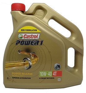 שמן מנוע 1 CASTROL 10W40 4T 4L POWER