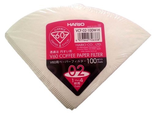 100 יח' פילטר גודל 1-4 Hario
