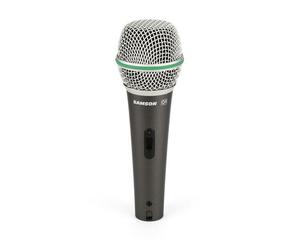 מיקרופון דינמי + תפסן כבל ונרתיק SAMSON Q4 DYNAMIC HANDHELD MIC