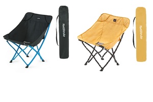 זוג כסאות מתקפלים לקמפינג ולים NATUREHIKE FOLDING CHAIR